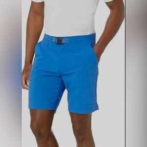 Amazon essentials men’s Belted Moisture Wicking Hiking Shorts Blue Size 33